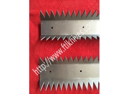 Long blade with double gear grinding