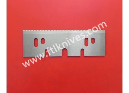 Long  Straight Saw Toothed Cut Knife Blade