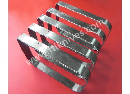 Square serrated knife