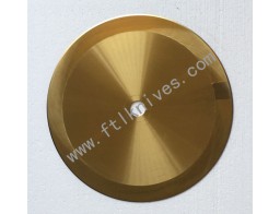 Tin Coating Big Circular Blade Machine Blades Golden Knife
