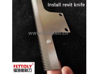 HSS teeth vertical knife with revit HSS teeth vertical knife with revit